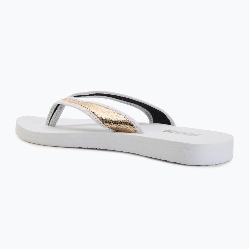 Moteriškos šlepetės per pirštą PUMA Sandy Flip Metallic Shine puma white/puma gold 3