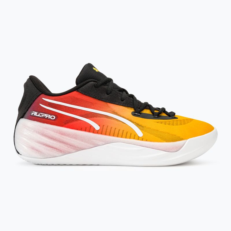 Vyriški krepšinio bateliai PUMA All-Pro Nitro Showtime yellow sizzle/purple glimmer 2