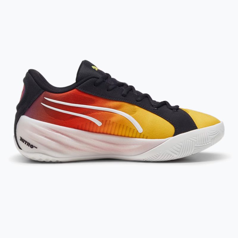 Vyriški krepšinio bateliai PUMA All-Pro Nitro Showtime yellow sizzle/purple glimmer 8