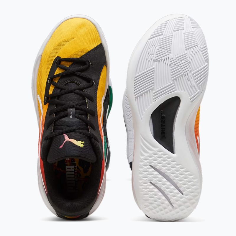 Vyriški krepšinio bateliai PUMA All-Pro Nitro Showtime yellow sizzle/purple glimmer 12