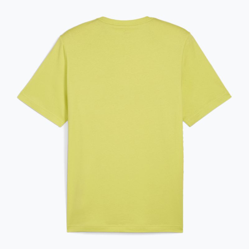 Vyriški marškinėliai PUMA Es Logo Tee (S) lime sheen 2