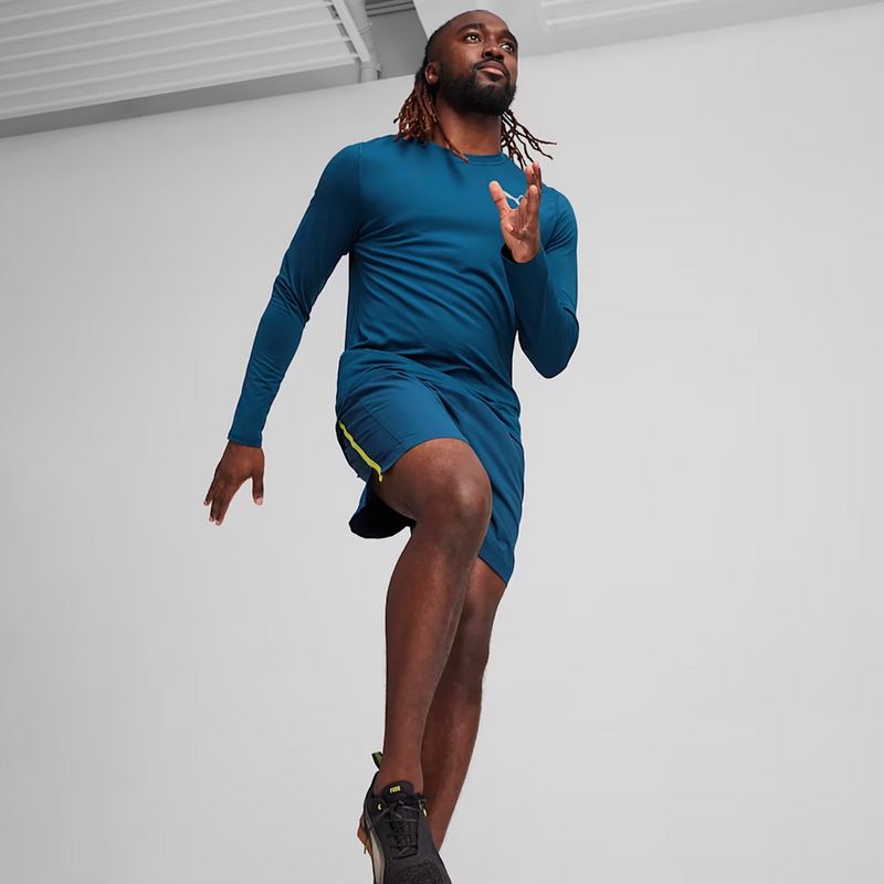 Vyriški begimo marškinėliai ilgomis rankovėmis PUMA Run Cloudspun blue 4