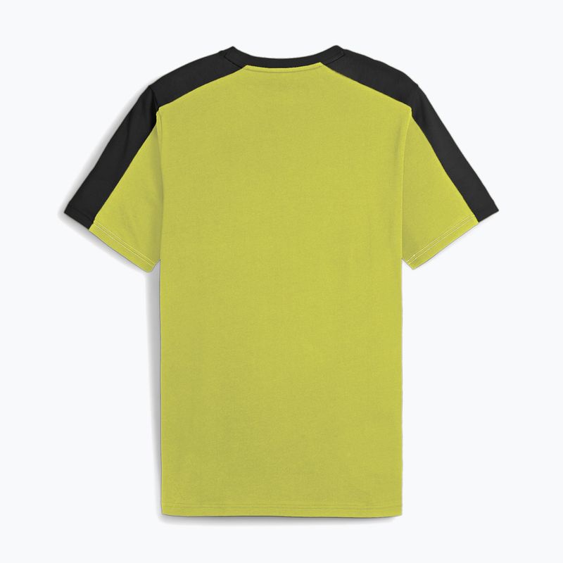 Vyriški marškinėliai PUMA ESS+ Block Tee puma black/lime sheen 2