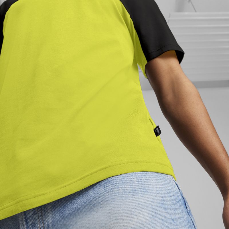 Vyriški marškinėliai PUMA ESS+ Block Tee puma black/lime sheen 6