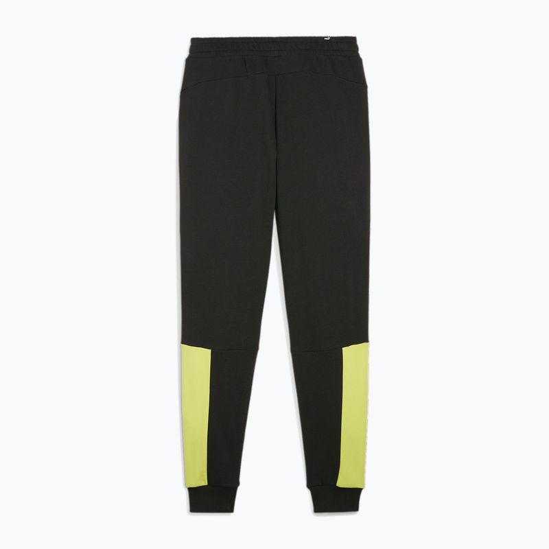 Vyriškos kelnės PUMA ESS+ Block Sweatpants TR puma black/lime sheen 2