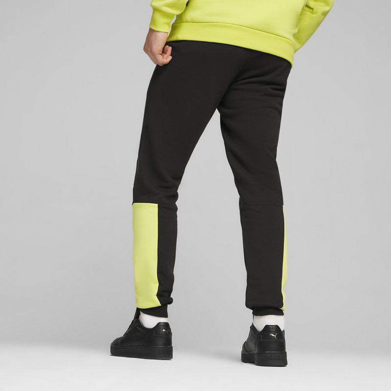 Vyriškos kelnės PUMA ESS+ Block Sweatpants TR puma black/lime sheen 7