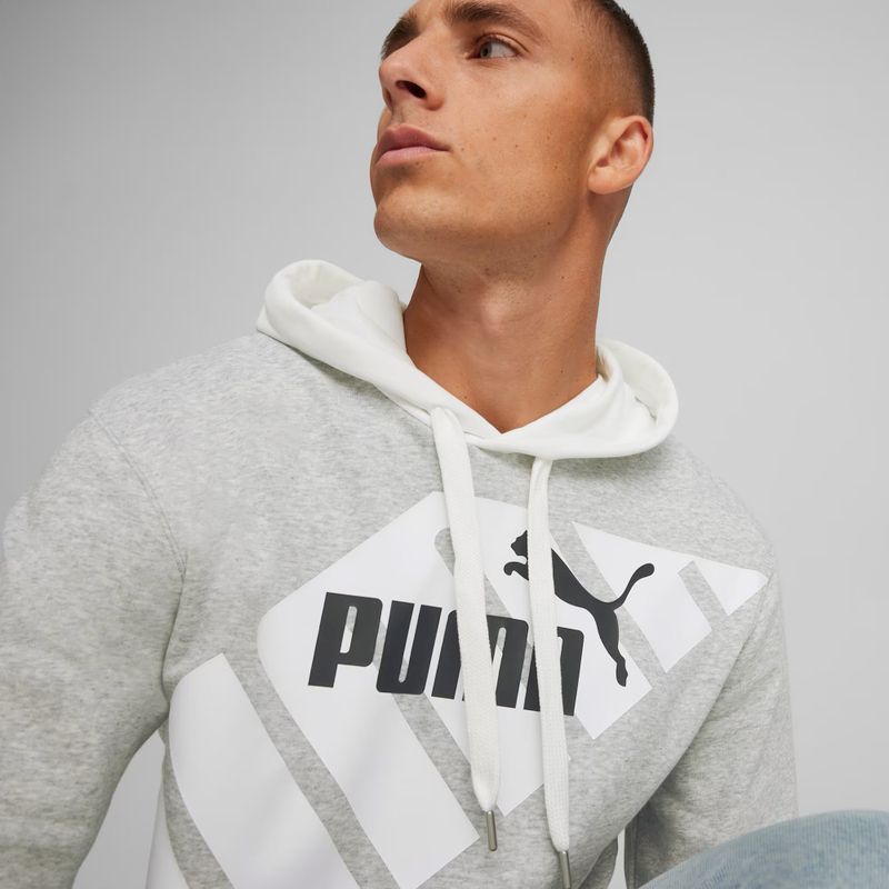 Vyriškas džemperis PUMA Power Graphic Hoodie TR light gray heather 6