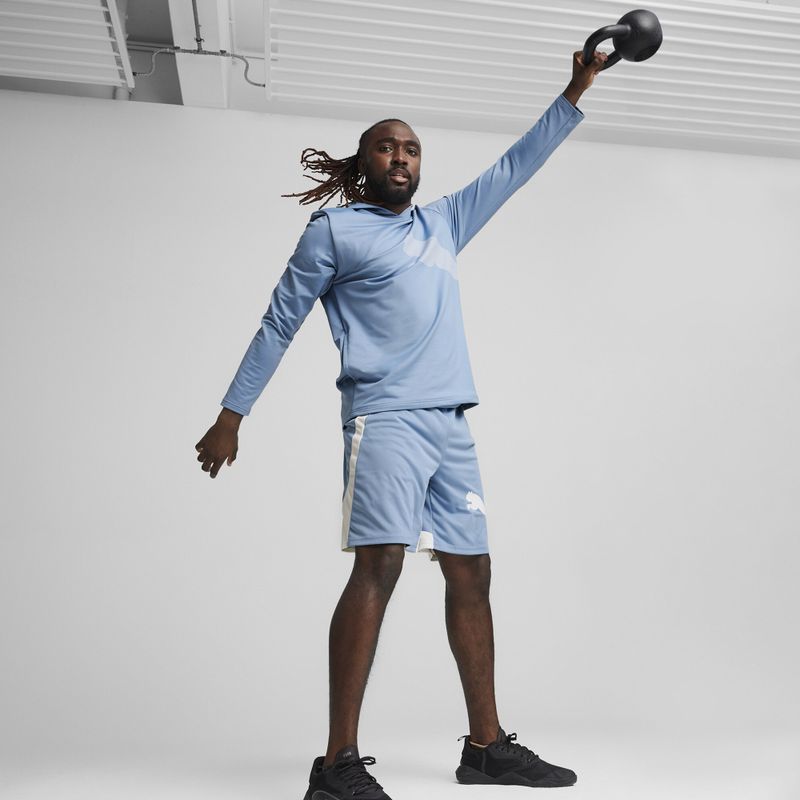 Vyriškas treniruočių džemperis PUMA Train All Day Big Cat Hoodie zen blue 7