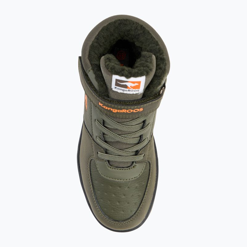 Vaikiški batai KangaROOS K-CP Bound Mid EV military green / flame 5