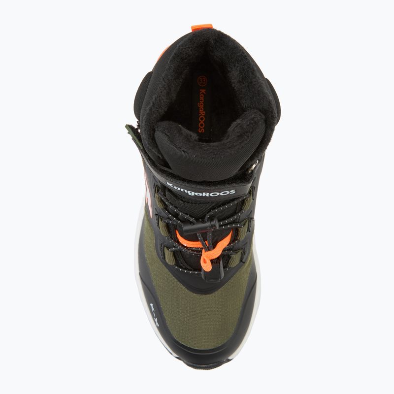 Vaikiški batai KangaROOS KX-Toke Mid EV military green / neon orange 5