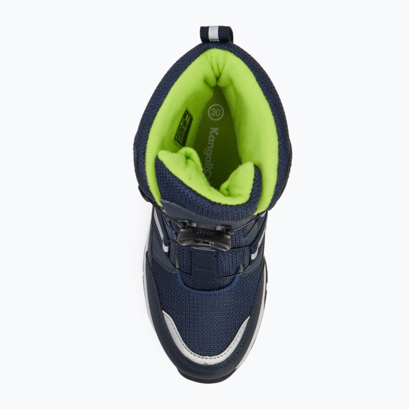 Vaikiški sniego batai KangaROOS K-MJ Hunter RTX FX dark navy / lime 5