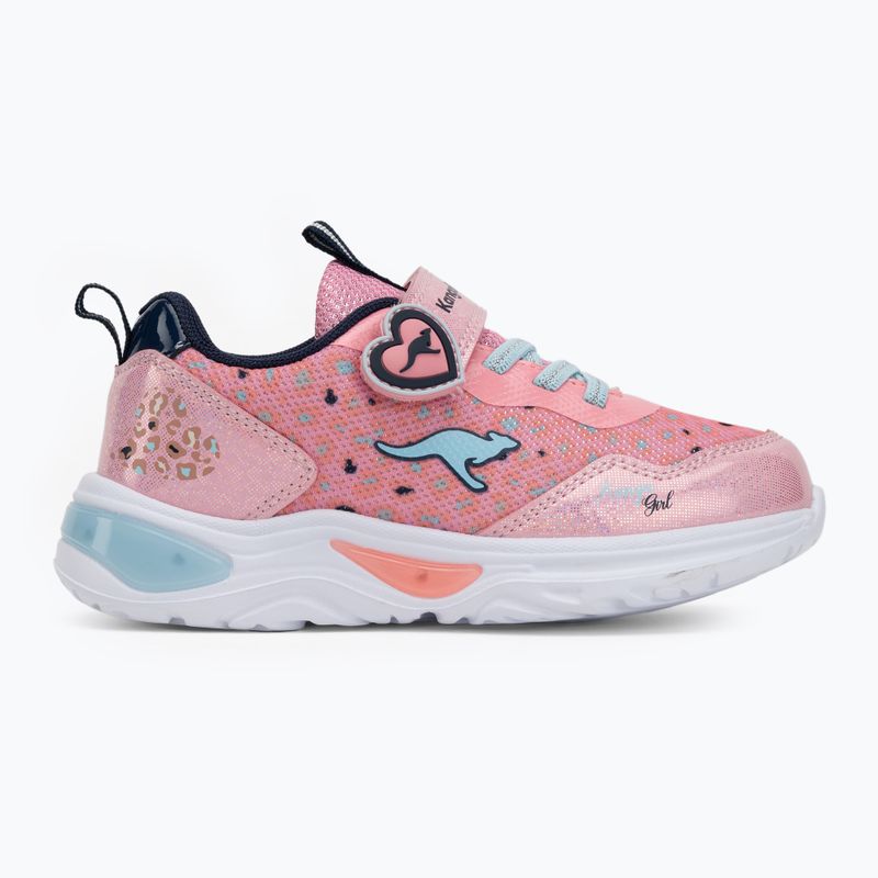 Vaikiški batai KangaROOS K-SLG Beauty EV rose/dark navy 2