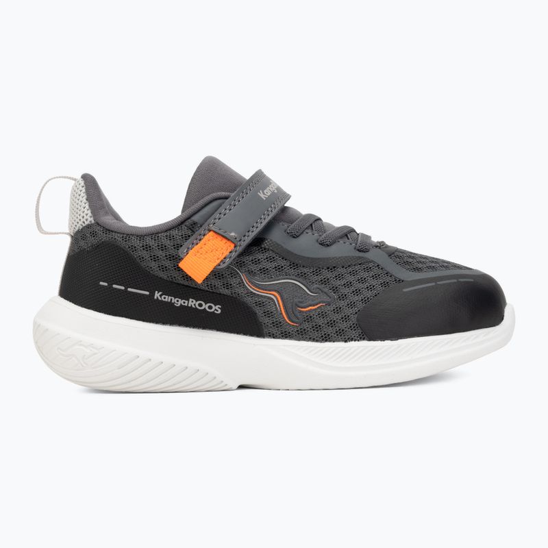 Vaikiški batai KangaROOS K-RDI Pebble EV steel grey/neon orange 2