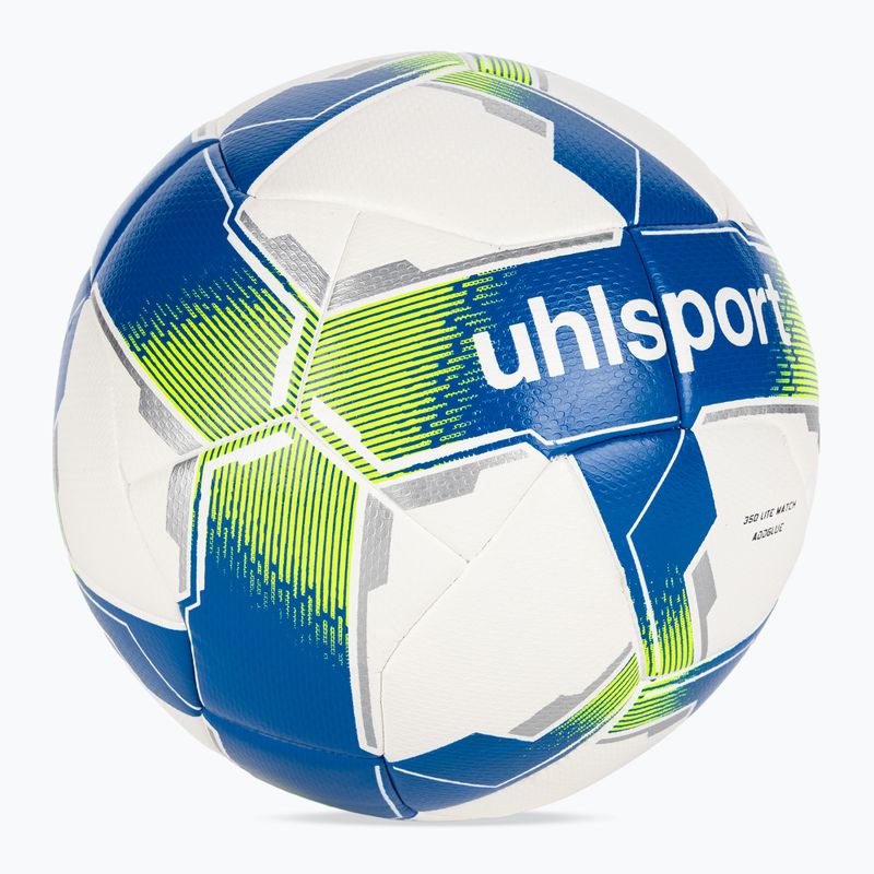 Futbolo kamuolys uhlsport 350 Lite Match Addglue white/royal/fluo yellow dydis 5 2