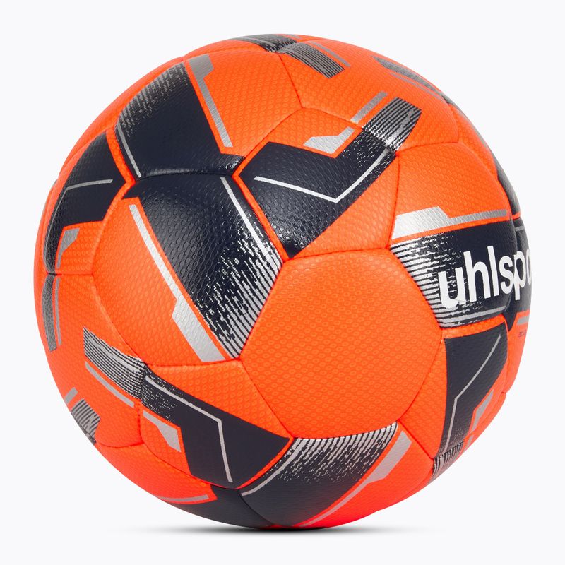 Futbolo kamuolys uhlsport 290 Ultra Lite Addglue fluo orange/marine/silber dydis 3 2
