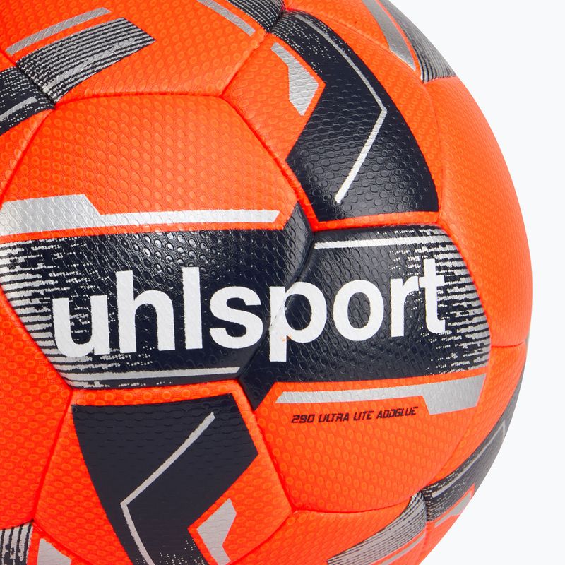 Futbolo kamuolys uhlsport 290 Ultra Lite Addglue fluo orange/marine/silber dydis 3 3