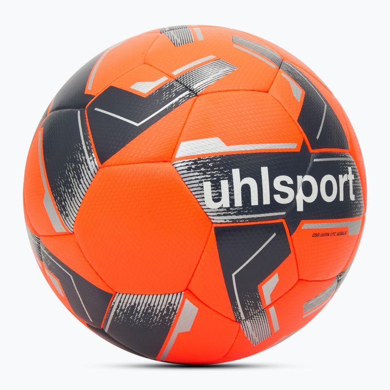 Futbolo kamuolys uhlsport 290 Ultra Lite Addglue fluo orange/marine/silber dydis 5 2