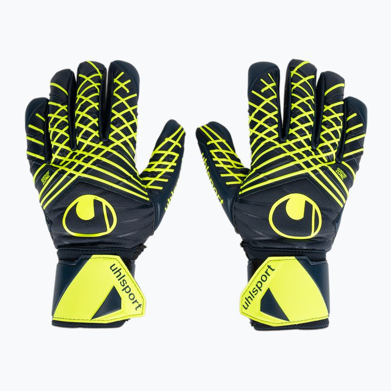 Vartininko pirštinės uhlsport Prediction Supersoft HN navy/white/fluo yellow