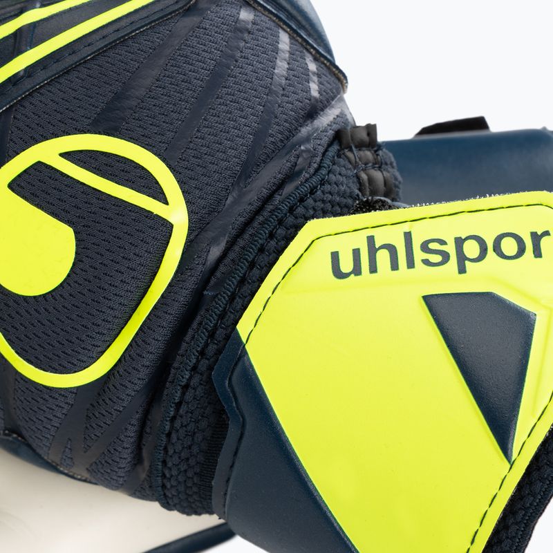 Vartininko pirštinės uhlsport Prediction Supersoft HN navy/white/fluo yellow 3