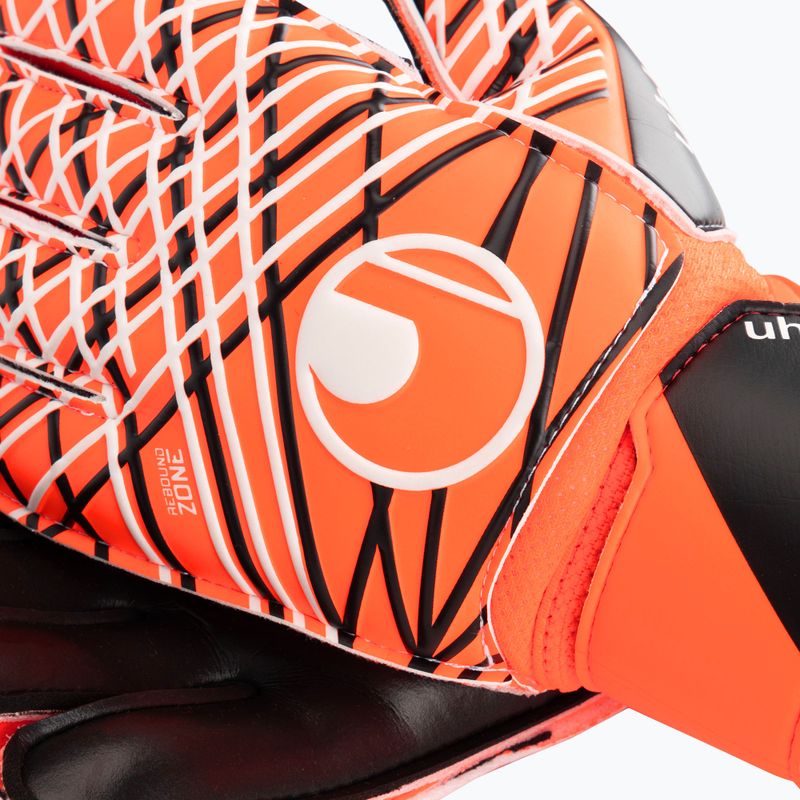 Vartininko pirštinės uhlsport Soft Resist + Flex Frame fluo orange/white/black 3