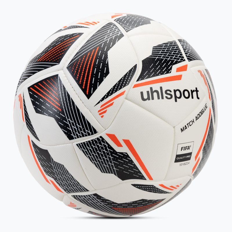 Futbolo kamuolys uhlsport Match Addglue white/navy/fluo red dydis 5 2