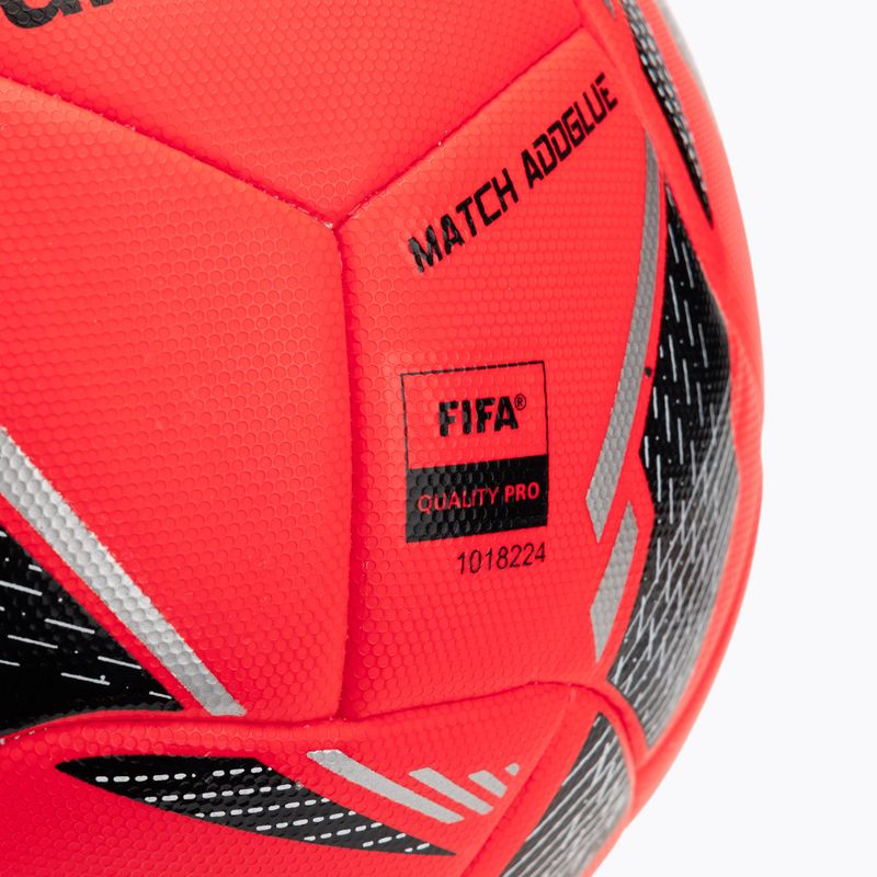 Futbolo kamuolys uhlsport Match Addglue fluo red/navy/silver dydis 5 3