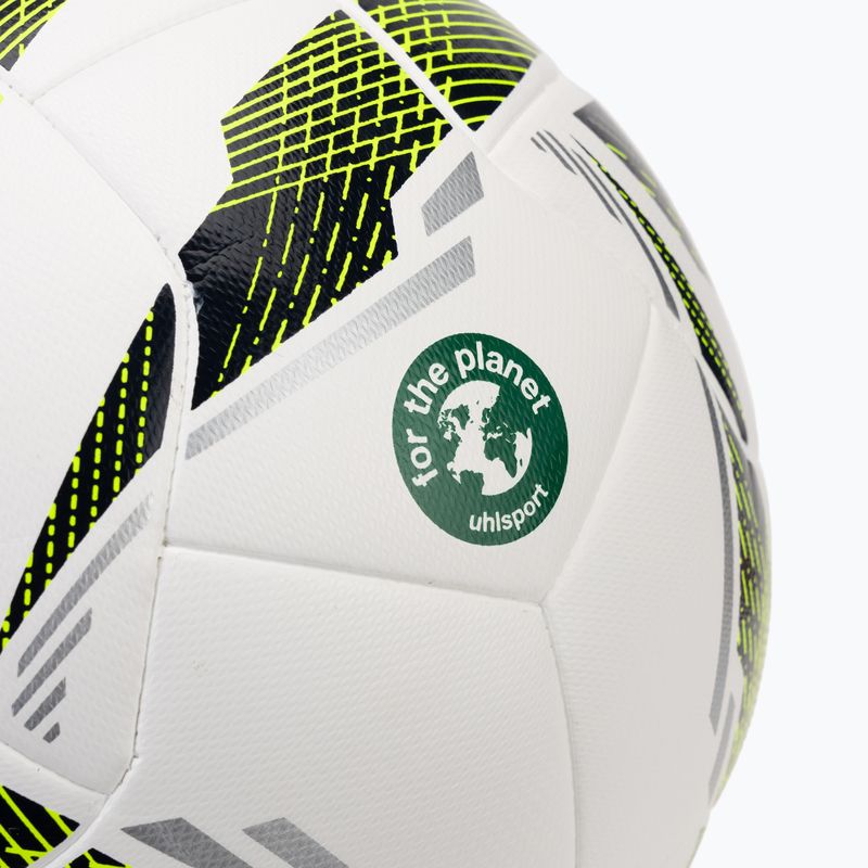 Futbolo kamuolys uhlsport Match Addglue white/navy fluo yellow dydis 4 3