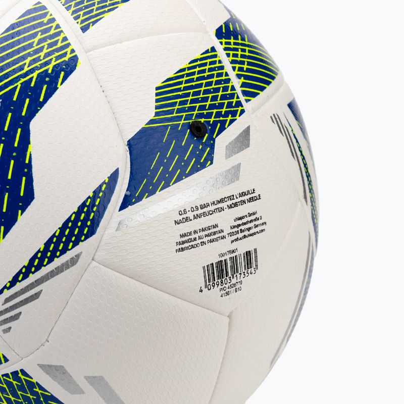 Futbolo kamuolys uhlsport 350 Lite Match Addglue white/dark blue/fluo yellow dydis 5 3