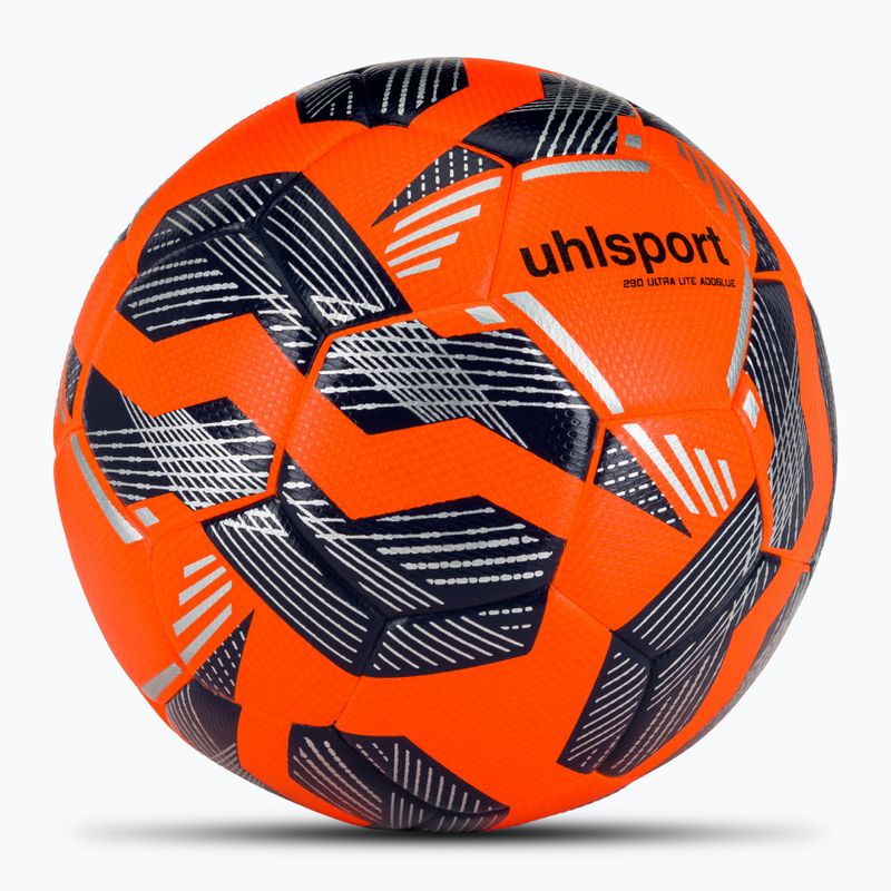 Futbolo kamuolys uhlsport 290 Ultra Lite Addglue fluo orange/navy/silver dydis 5 2