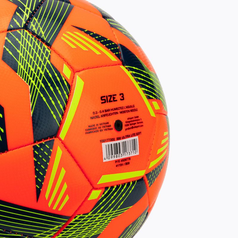 Futbolo kamuolys uhlsport Ultra Lite Soft 290 fluo orange/navy/fluo yellow dydis 3 3