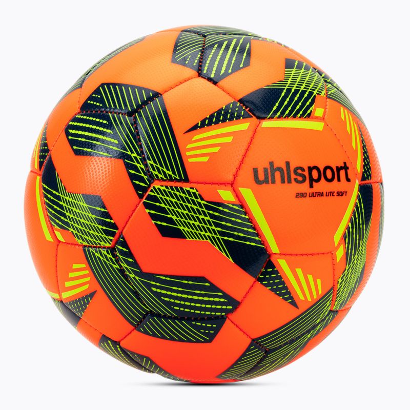 Futbolo kamuolys uhlsport Ultra Lite Soft 290 fluo orange/navy/fluo yellow dydis 4 2