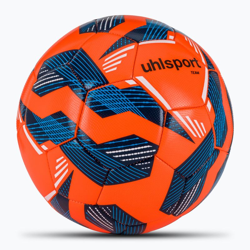 Futbolo kamuolys uhlsport Team fluo orange/navy/white dydis 5 2