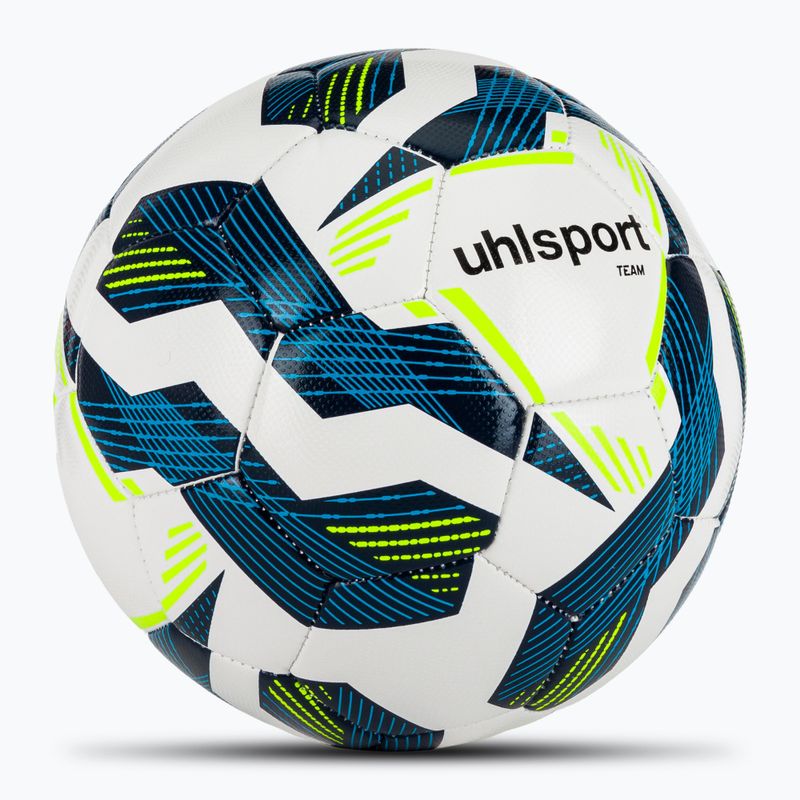 Futbolo kamuolys uhlsport Team white/navy/fluo yellow dydis 4 2