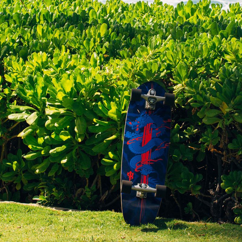 Surfskate riedlentė Carver C7 Raw 34" Kai Dragon 2022 Pilnas mėlynos ir raudonos spalvos C1013011143 10