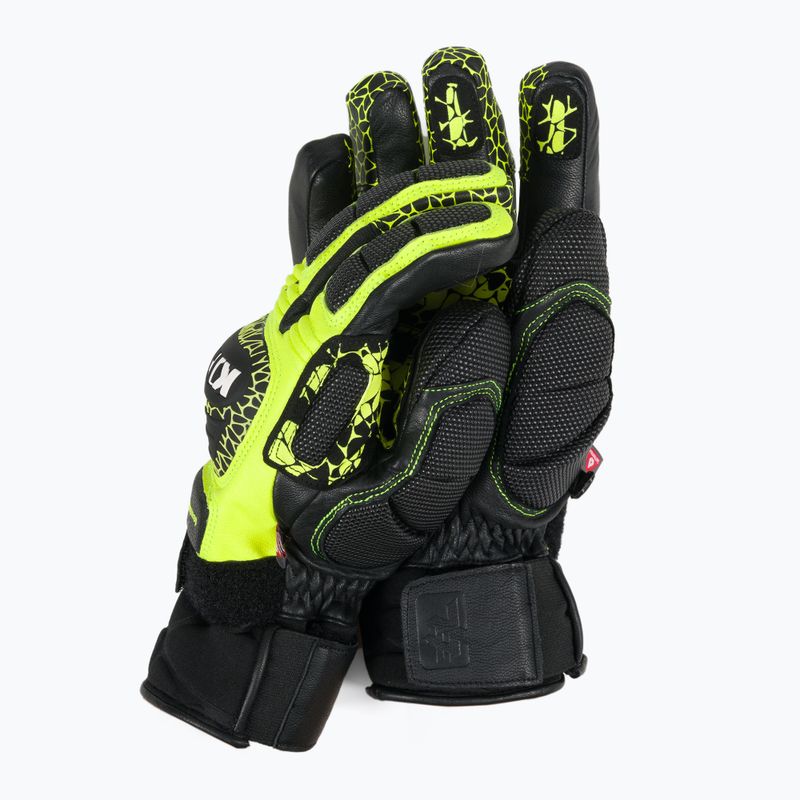 KinetiXxx Tarik Race WC slidinėjimo pirštinės juoda/geltona 7021-260-01