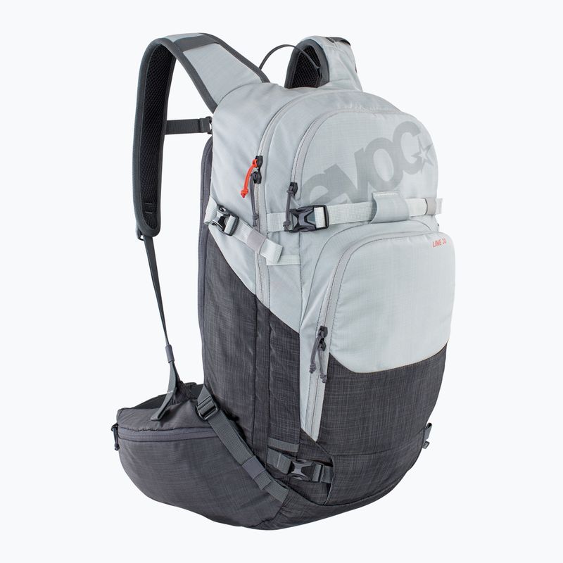 Ski touring kurpinė EVOC Line 30 silver/heather carbon grey