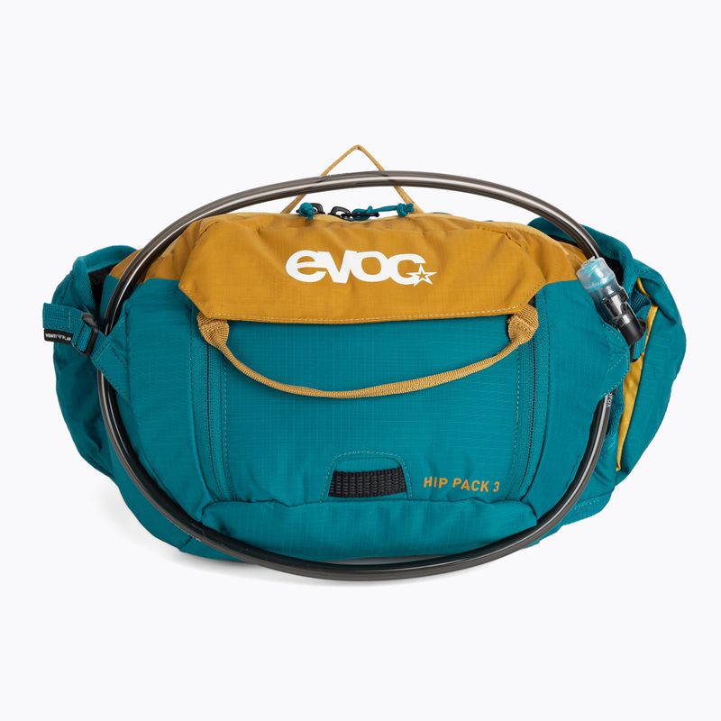 EVOC Hip Pack 3 litrų talpos mėlynos/geltonos spalvos krepšys dviračiui 102506616