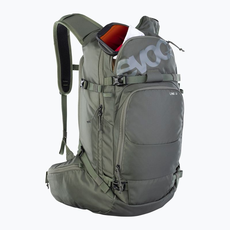 Slidinėjimo kuprinė EVOC Line 30 l dark olive 4
