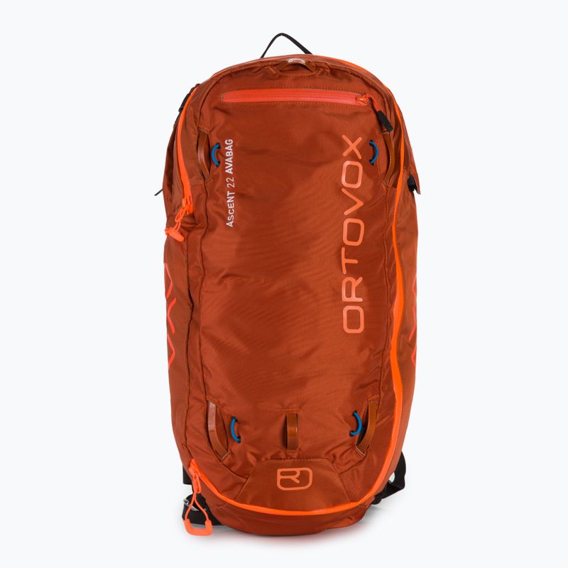 Lavininė kuprinė ORTOVOX Ascent 22 l Avabag desert orange