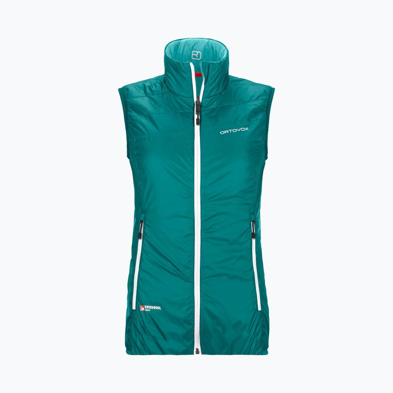 Moteriški žygiai be rankovių ORTOVOX Swisswool Piz Boe green 6114000057