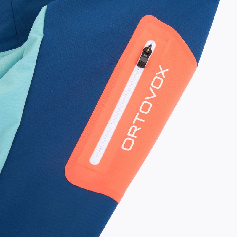 Moteriška softshell striukė ORTOVOX Berrino su gobtuvu mėlyna 6027700007 3