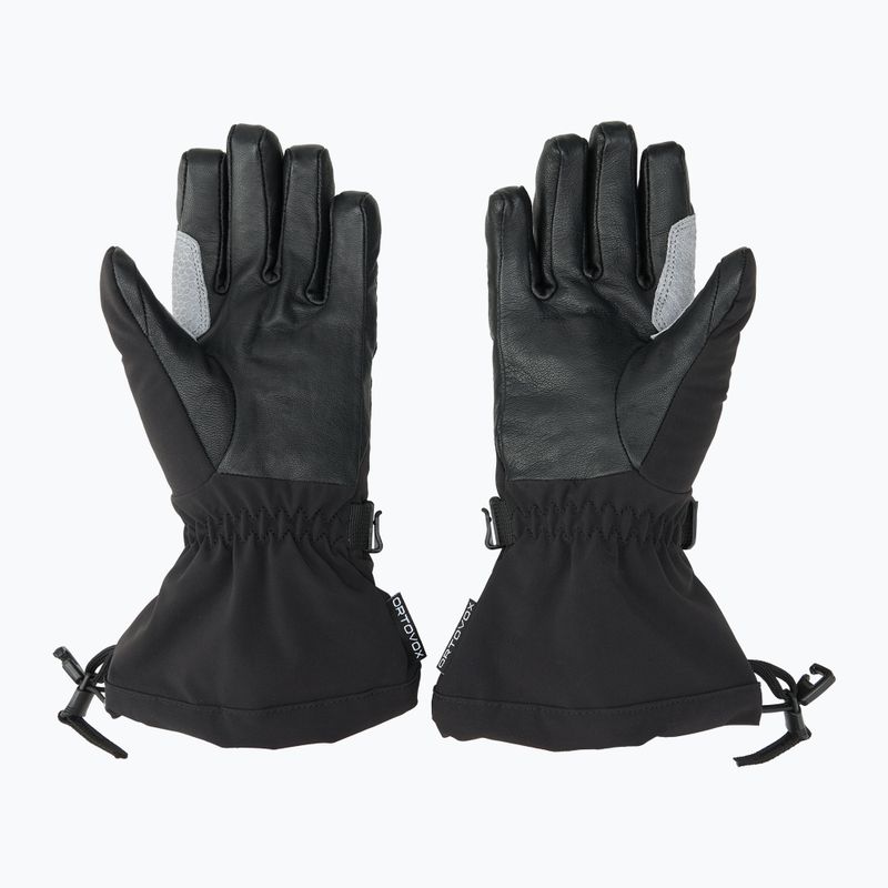 Vyriškos slidinėjimo pirštinės ORTOVOX Merino Mountain black raven 2