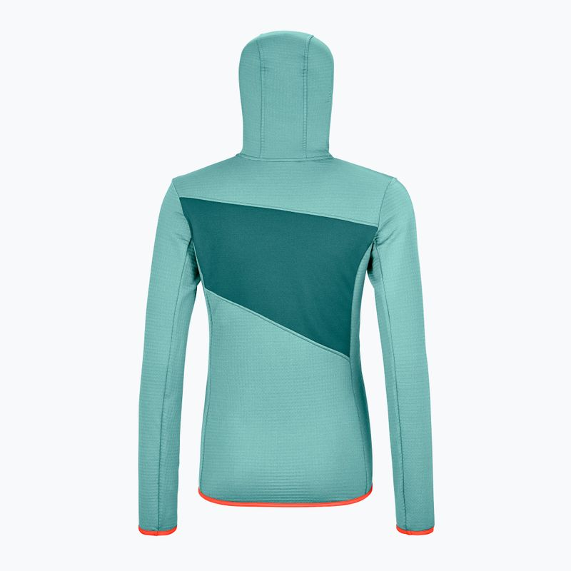 ORTOVOX Fleece Grid Hoody Turquoise 8720100036 2