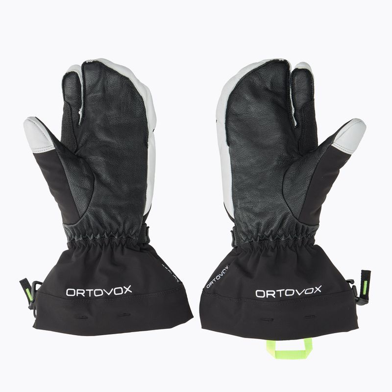 Vyriškos slidinėjimo pirštinės ORTOVOX Merino Freeride 3 Finger black 2