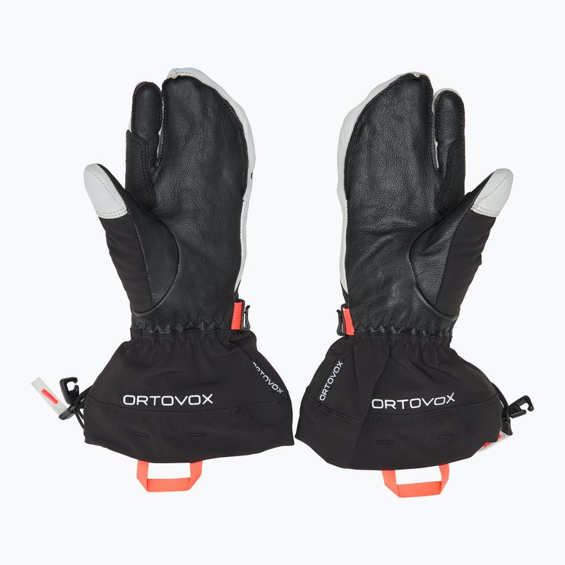 Moteriškos slidininkų pirštinės ORTOVOX Merino Freeride 3 Finger black raven 2