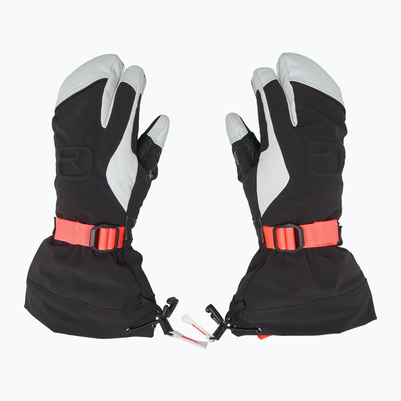 Moteriškos slidininkų pirštinės ORTOVOX Merino Freeride 3 Finger black raven 3