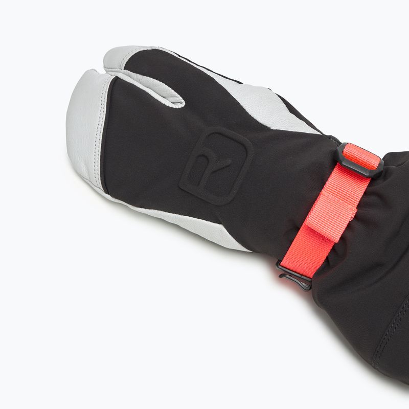 Moteriškos slidininkų pirštinės ORTOVOX Merino Freeride 3 Finger black raven 4