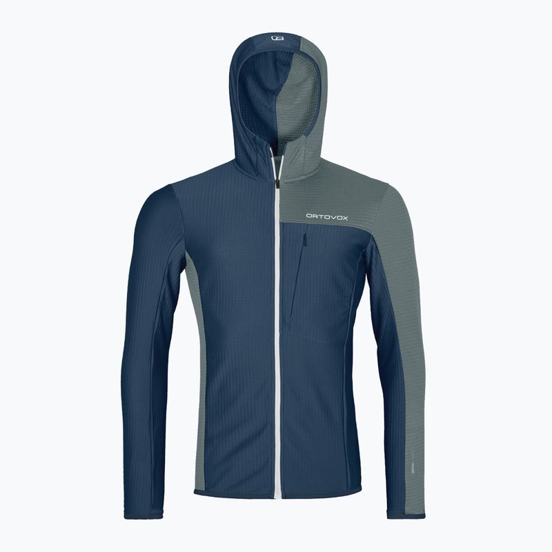 Vyriškas džemperis ORTOVOX Fleece Light Grid Hooded deep ocean 7