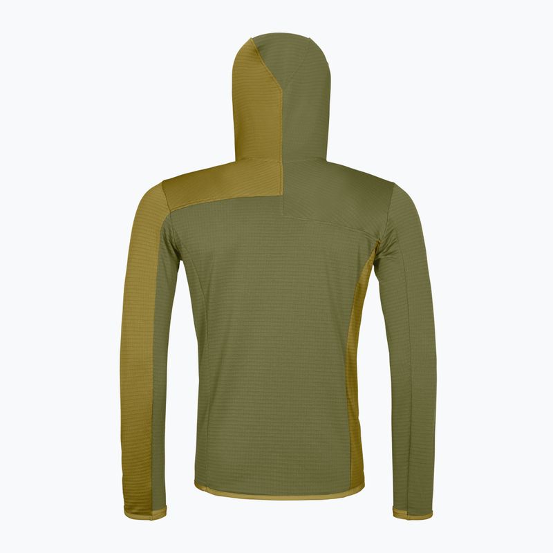 Vyriškas džemperis ORTOVOX Fleece Light Grid Hooded wild herbs 2