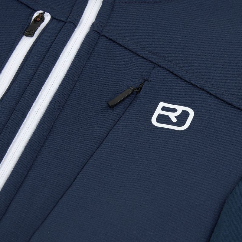 Moteriškas džemperis ORTOVOX Fleece Grid Hoody deep ocean 3